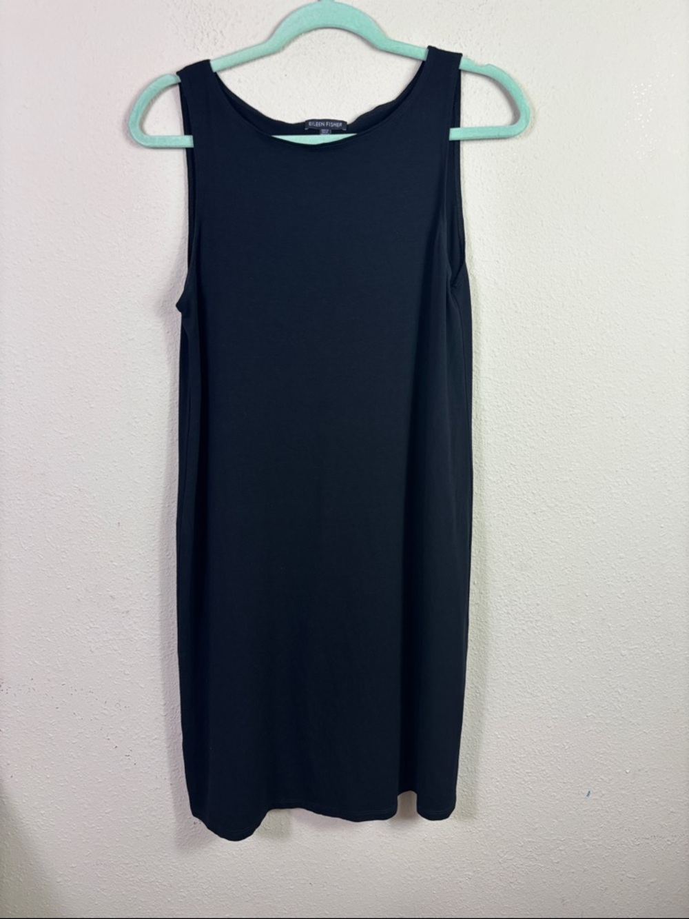 Eileen Fisher Black Sleeveless Stretch Dress size XS